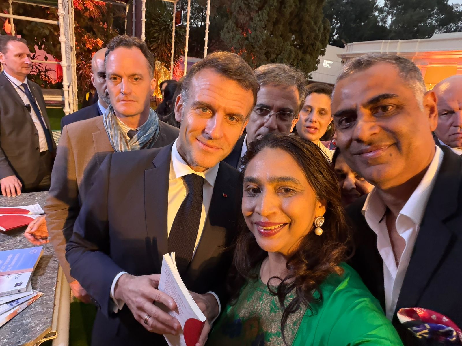 Our director payal Kapoor with French President Emanuel Macron & Madame Brigette macron