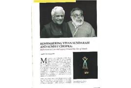 Remembering Suneet chopra